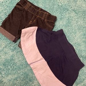 2T bottom bundle: Shorts and a skirt from old navy and target